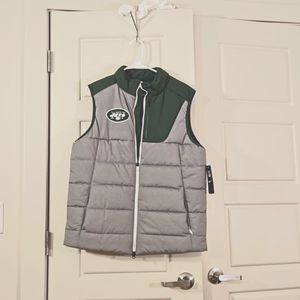NEW YORK JETS PUFFER VEST. SIZE M. NWT